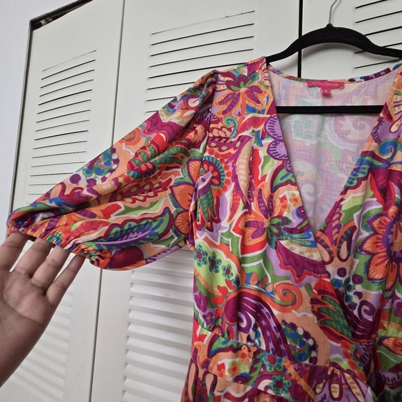 Flying Tomato Wrap Mini Dress Size M - Picture 5 of 10